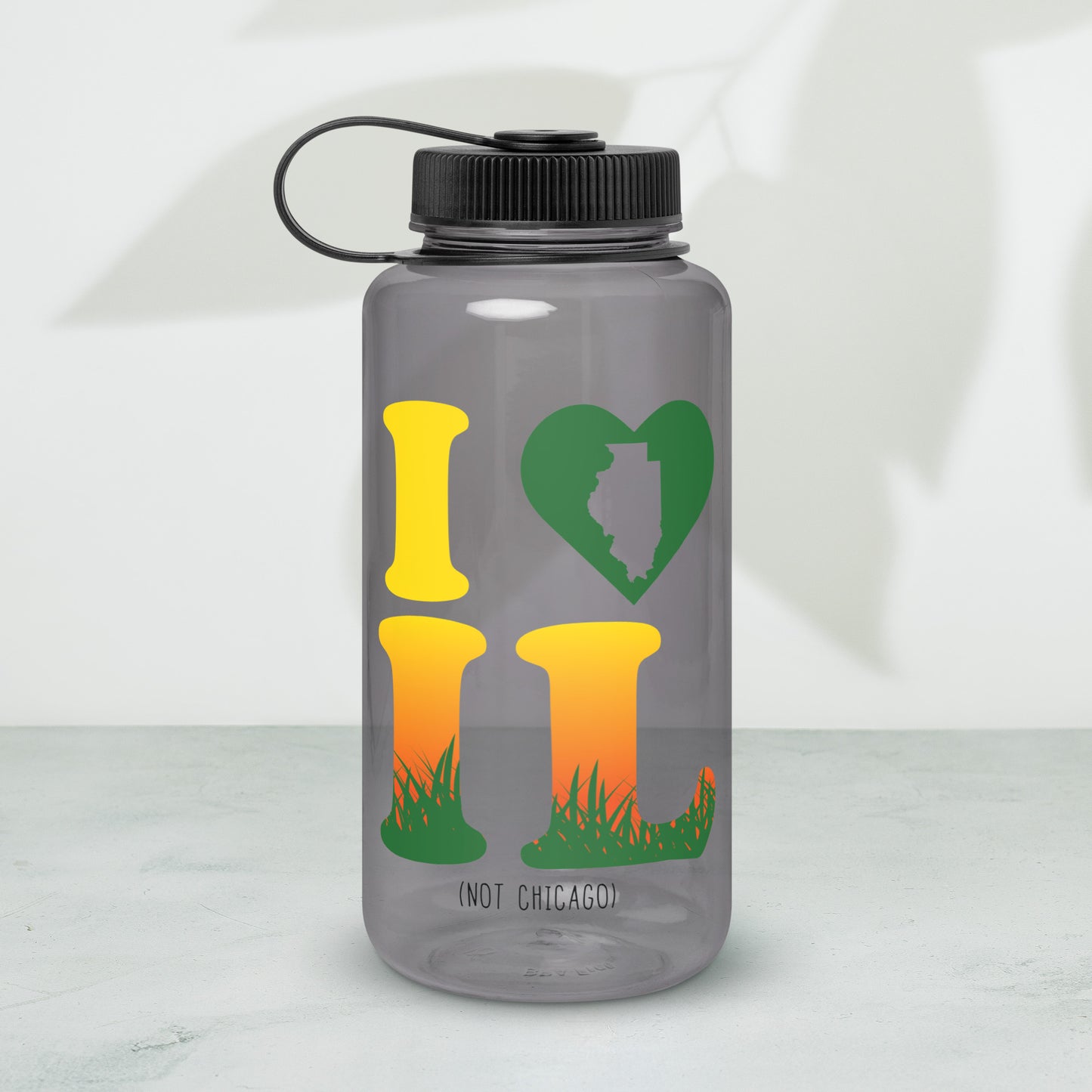 I Heart IL Wide Mouth Water Bottle