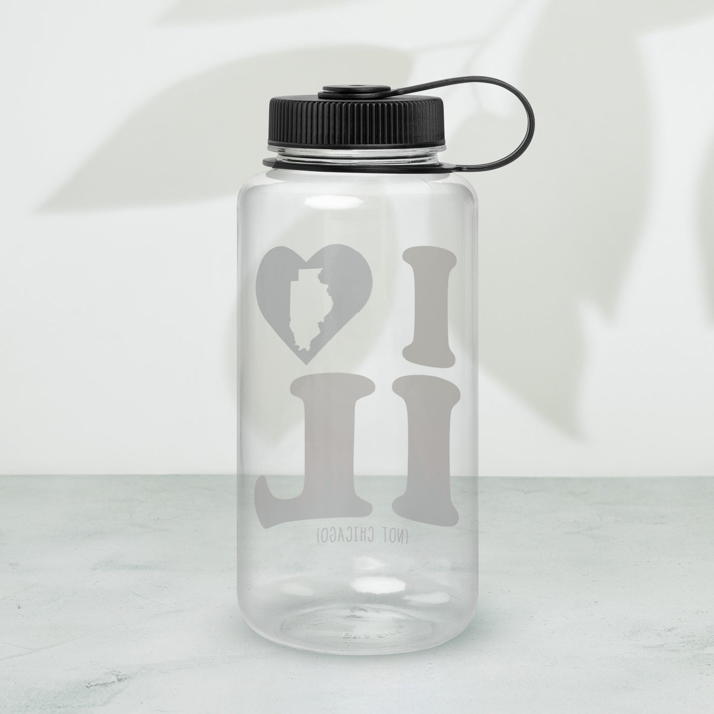 I Heart IL Wide Mouth Water Bottle