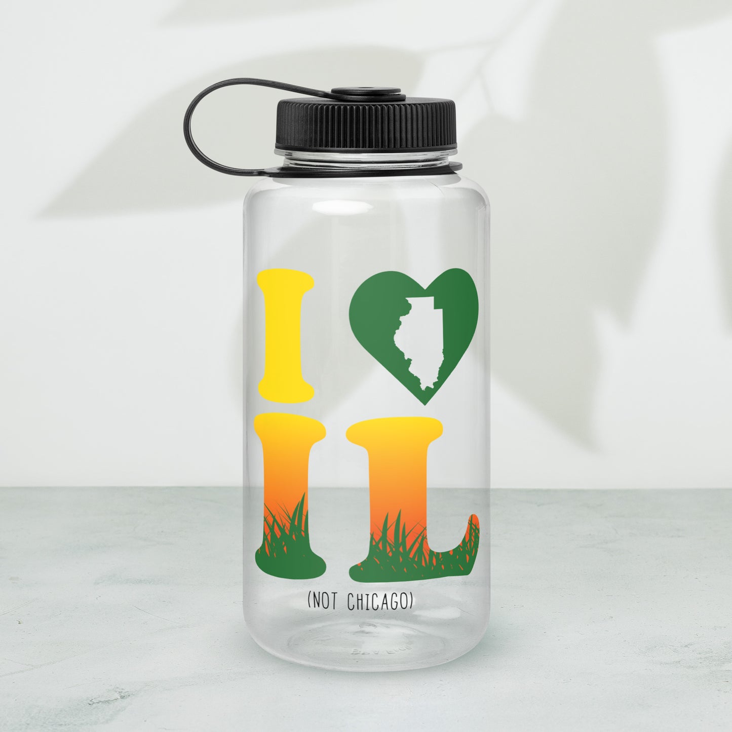 I Heart IL Wide Mouth Water Bottle